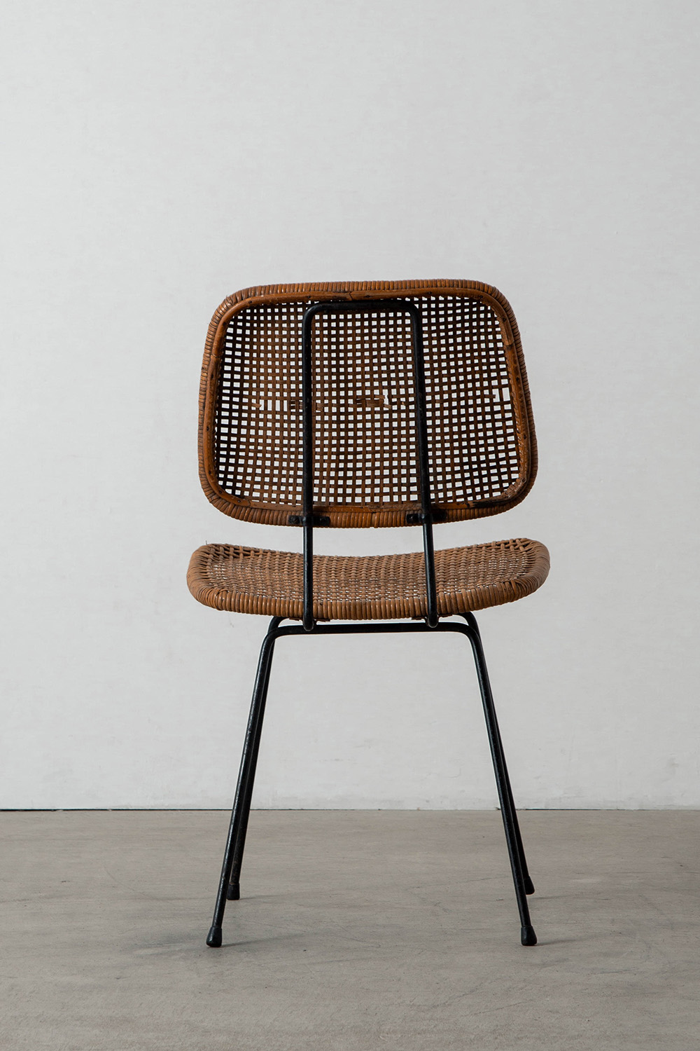 Dining Chair by Dirk van Sliedreg for Rohe Noordwolde in Rattan and Steel