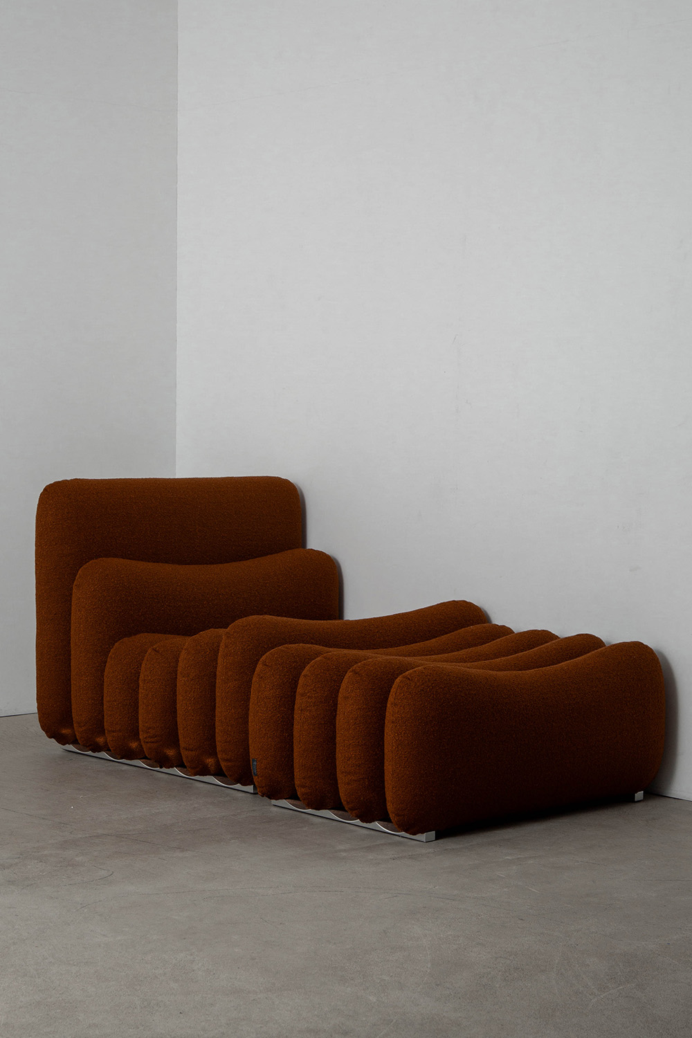 Additional System Armchair and Ottoman by Joe Colombo for Tacchini in Fabric