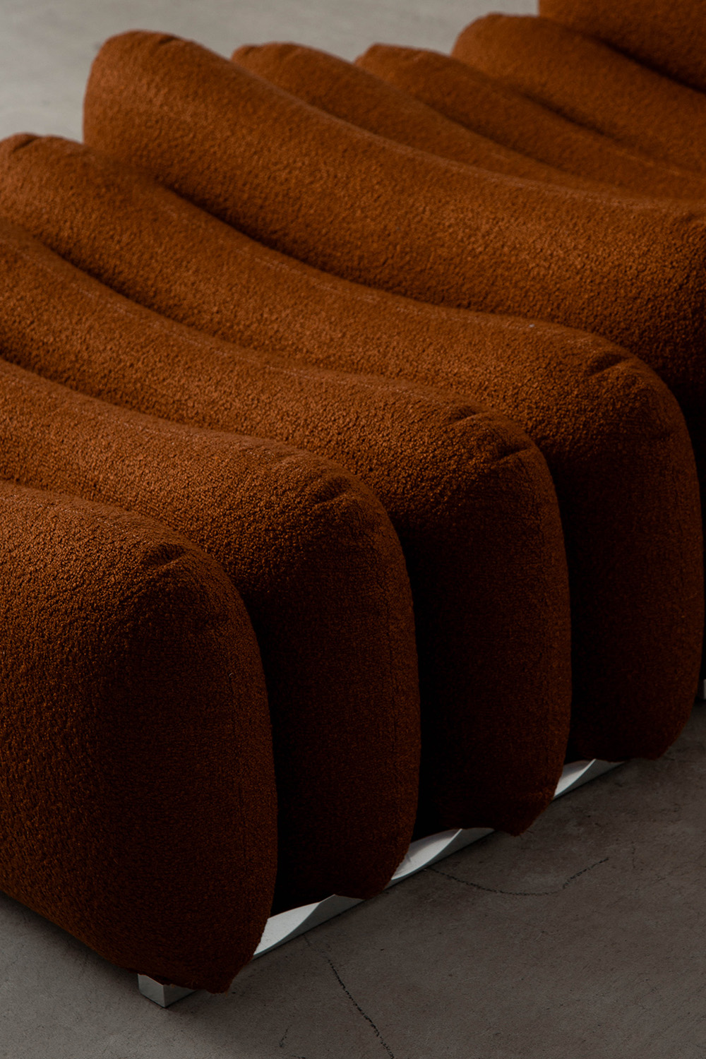 Additional System Armchair and Ottoman by Joe Colombo for Tacchini in Fabric