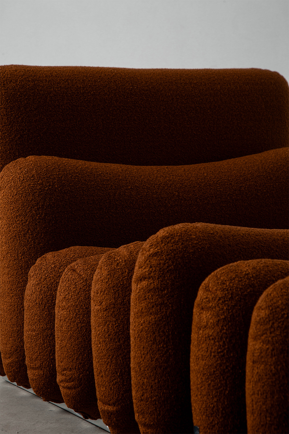 Additional System Armchair and Ottoman by Joe Colombo for Tacchini in Fabric