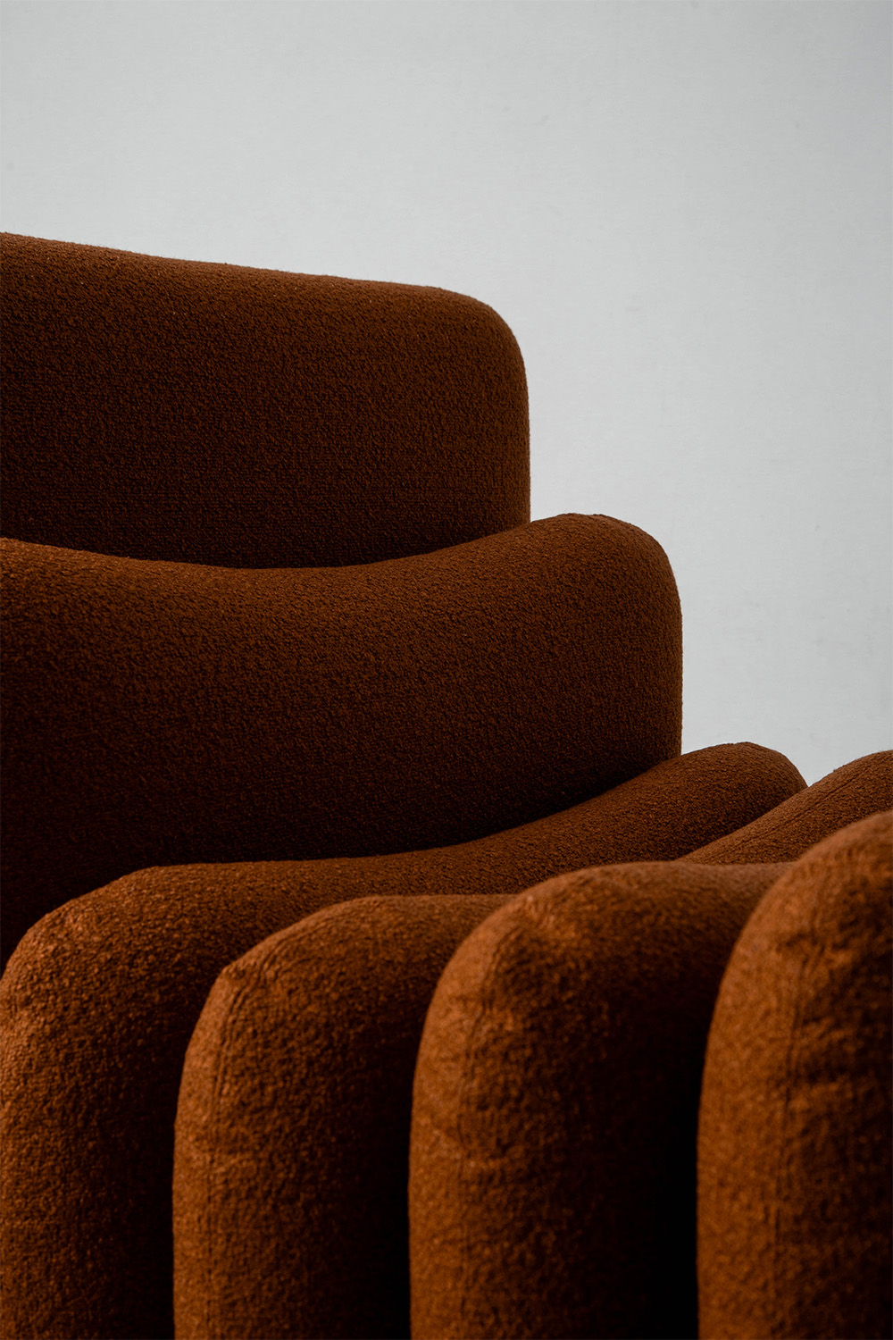 Additional System Armchair and Ottoman by Joe Colombo for Tacchini in Fabric