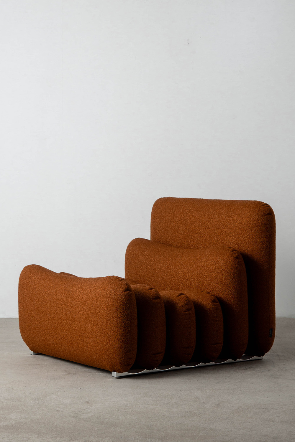Additional System Armchair and Ottoman by Joe Colombo for Tacchini in Fabric