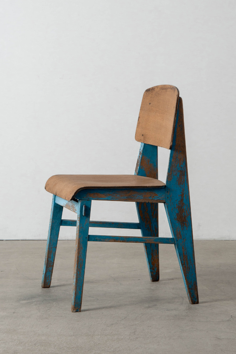 Tout Bois Chair by Jean Prouvé for Établissements Vauconsant in Oak