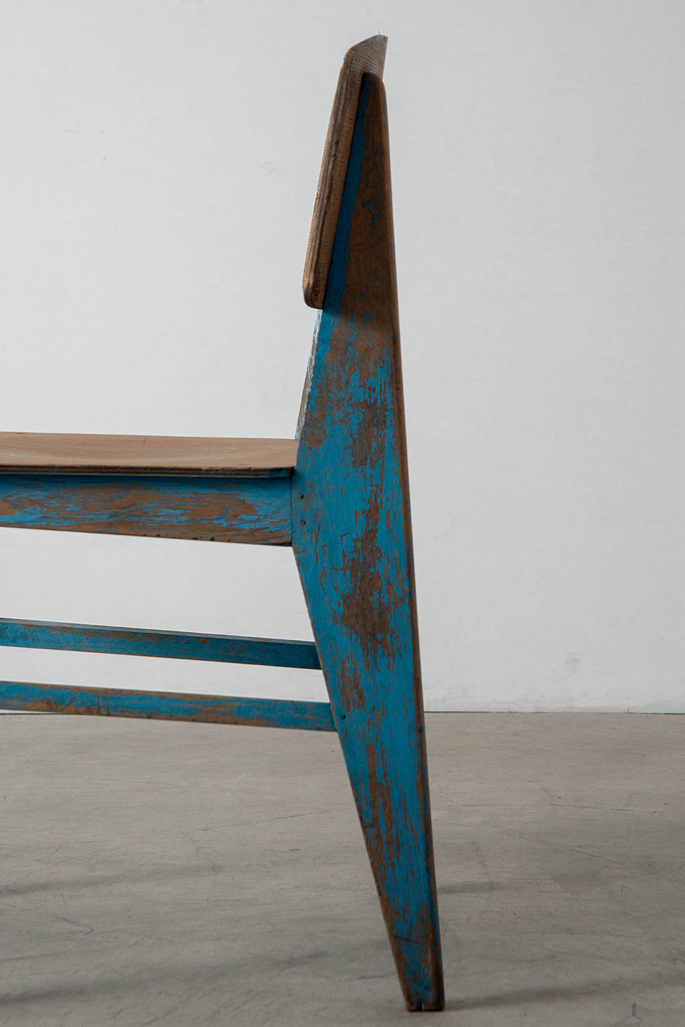 Tout Bois Chair by Jean Prouvé for Établissements Vauconsant in Oak