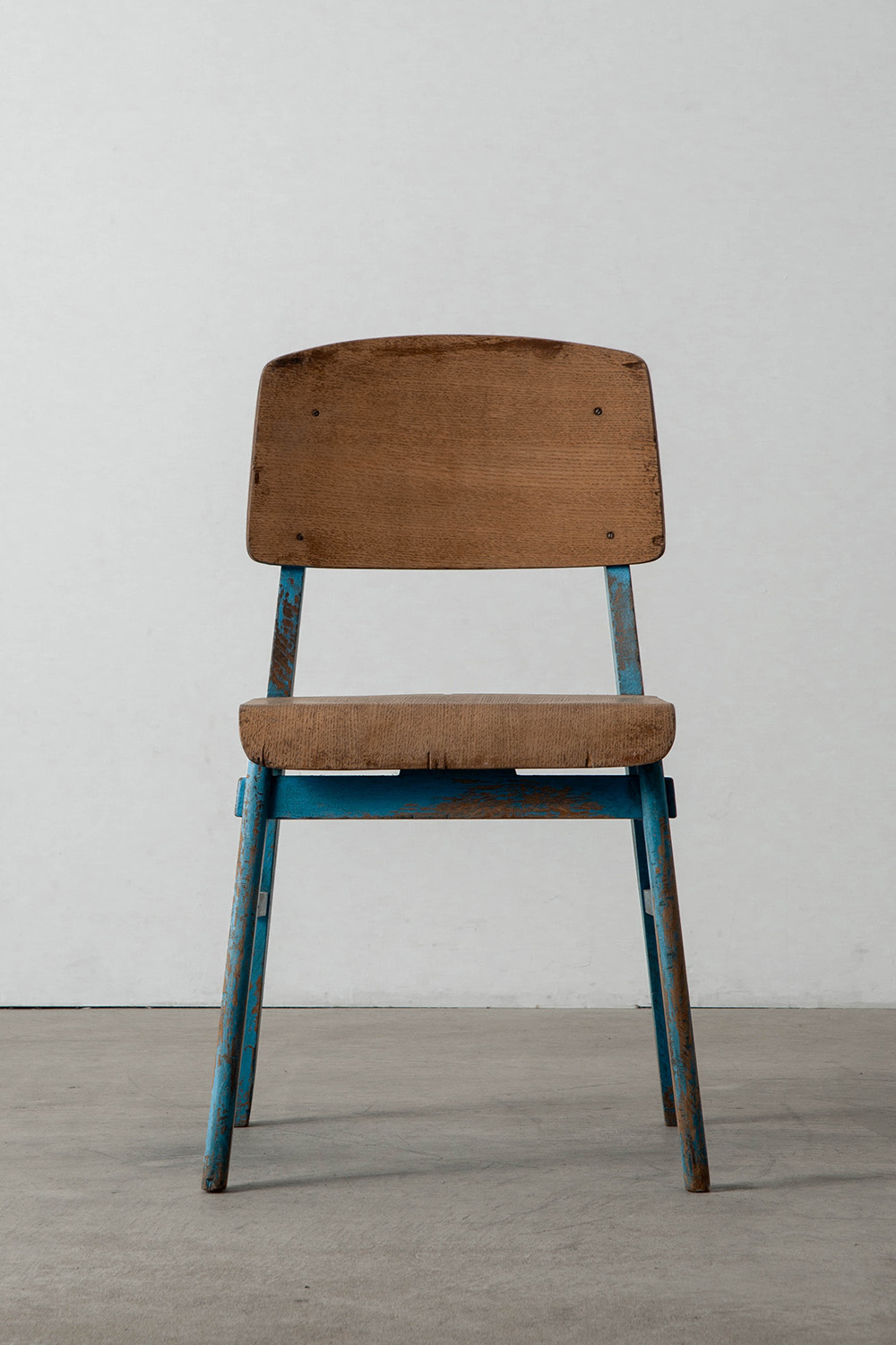 Tout Bois Chair by Jean Prouvé for Établissements Vauconsant in Oak