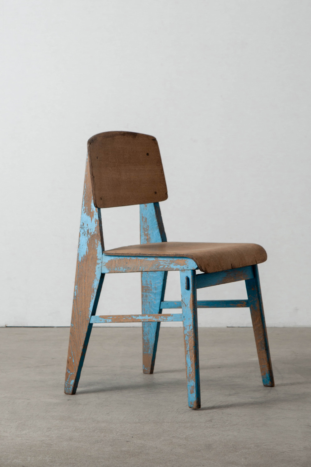Tout Bois Chair by Jean Prouvé for Établissements Vauconsant in Oak