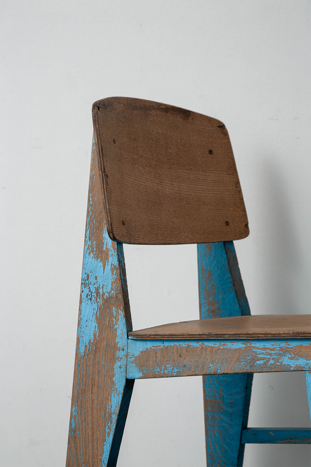Tout Bois Chair by Jean Prouvé for Établissements Vauconsant in Oak