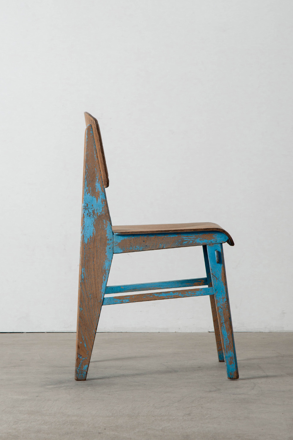 Tout Bois Chair by Jean Prouvé for Établissements Vauconsant in Oak