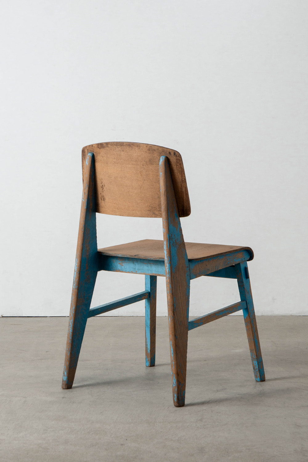 Tout Bois Chair by Jean Prouvé for Établissements Vauconsant in Oak