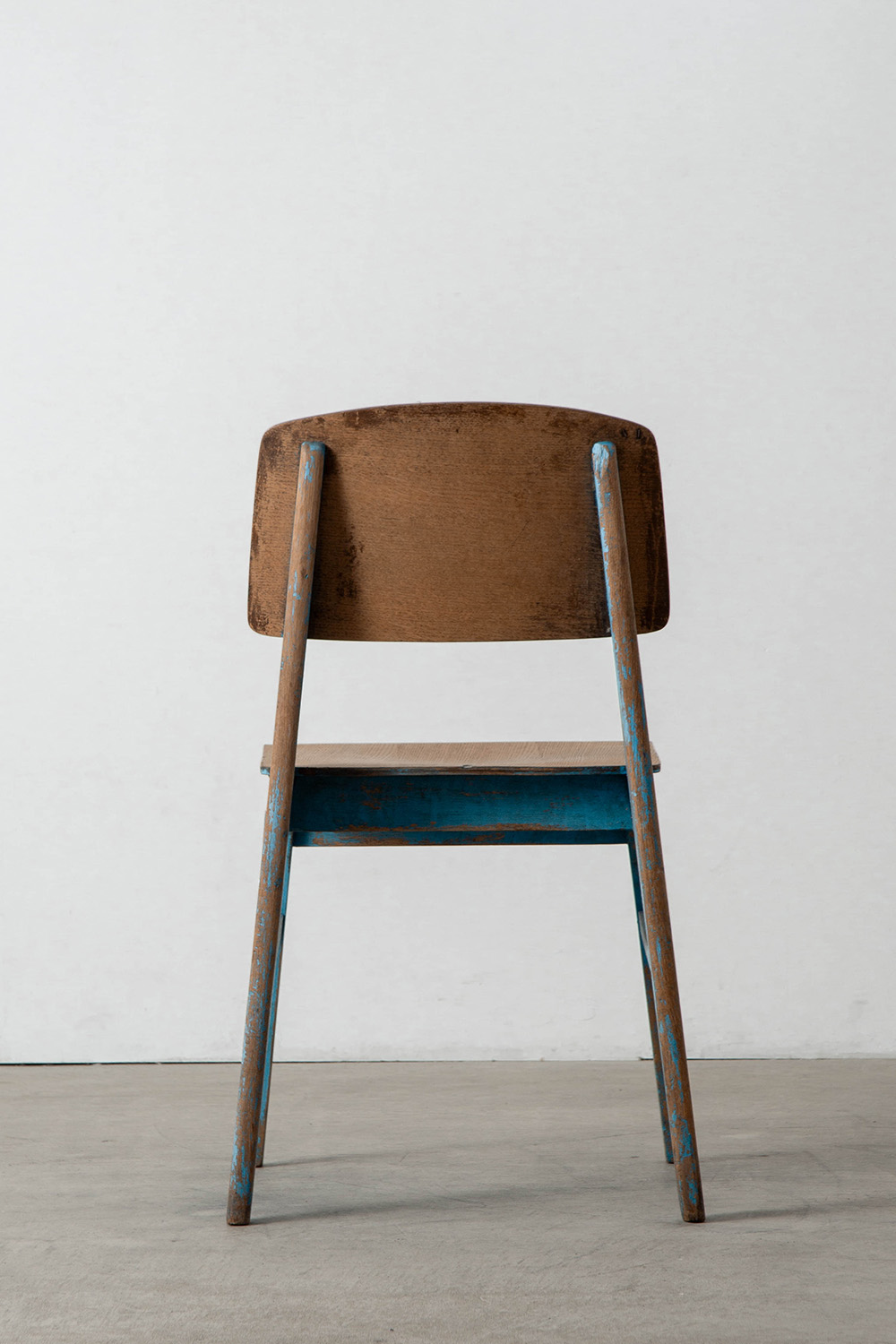 Tout Bois Chair by Jean Prouvé for Établissements Vauconsant in Oak