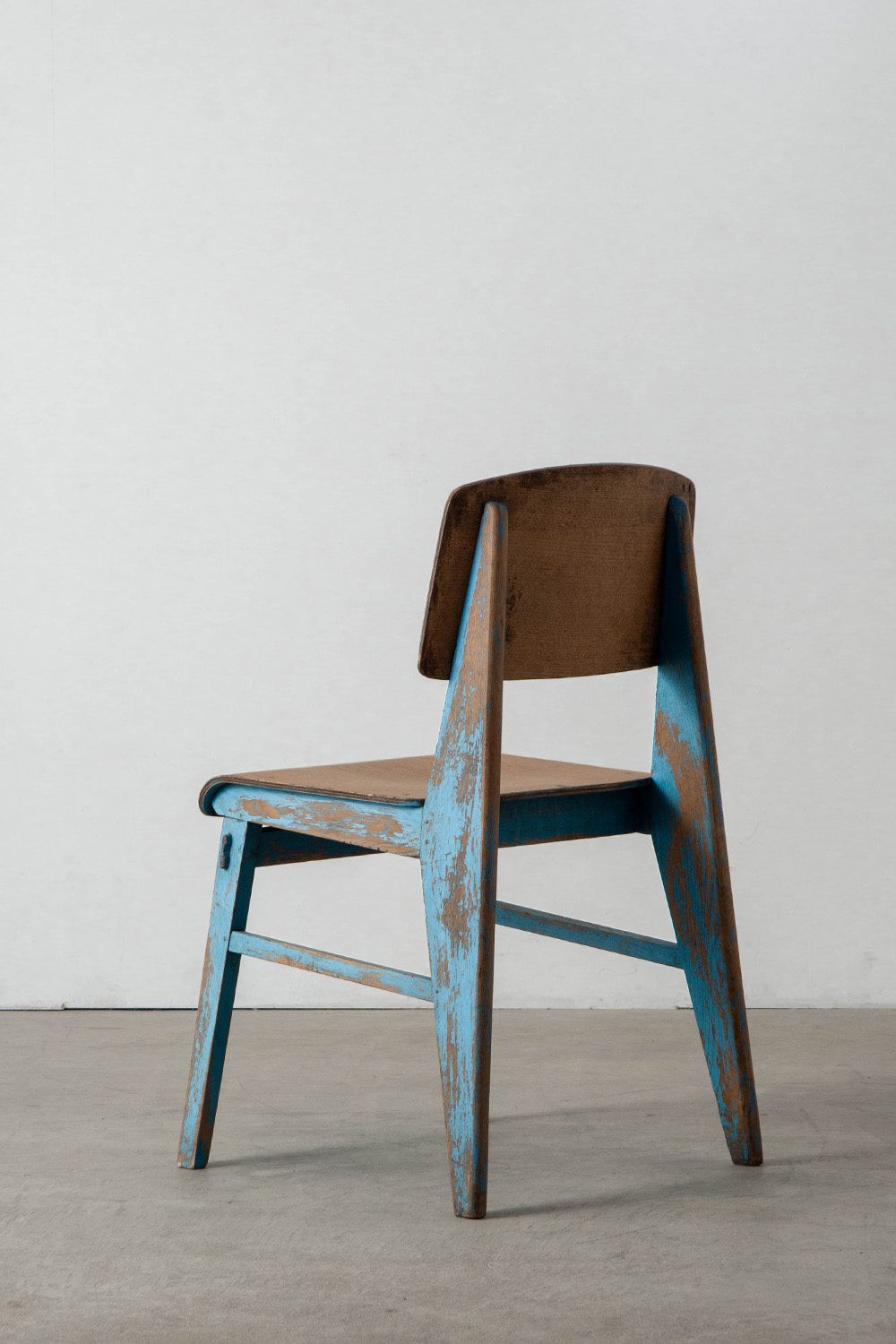 Tout Bois Chair by Jean Prouvé for Établissements Vauconsant in Oak