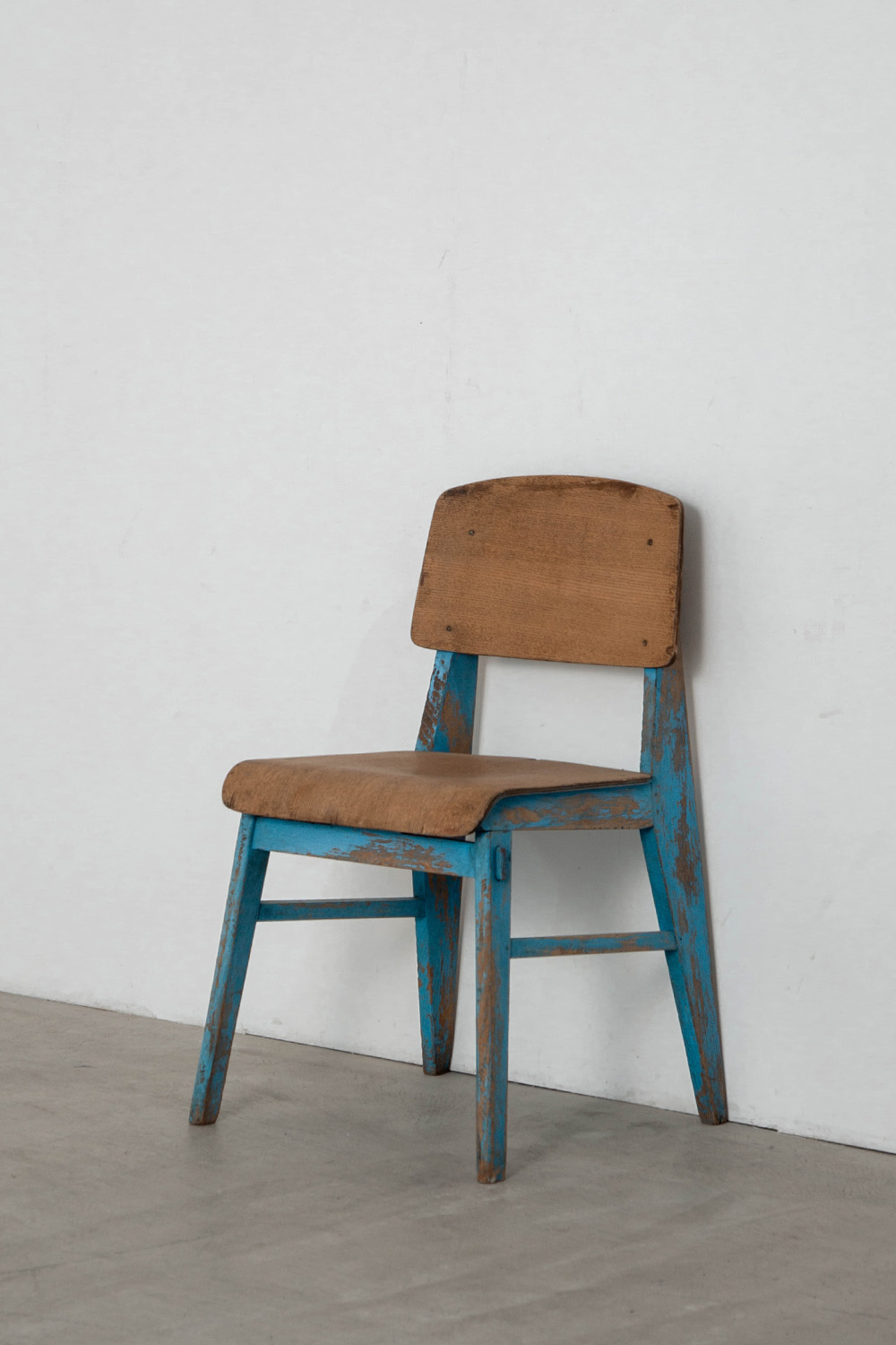 Tout Bois Chair by Jean Prouvé for Établissements Vauconsant in Oak
