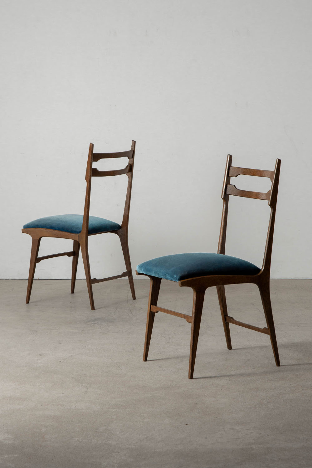 Dining Chair in Wood and Fabric