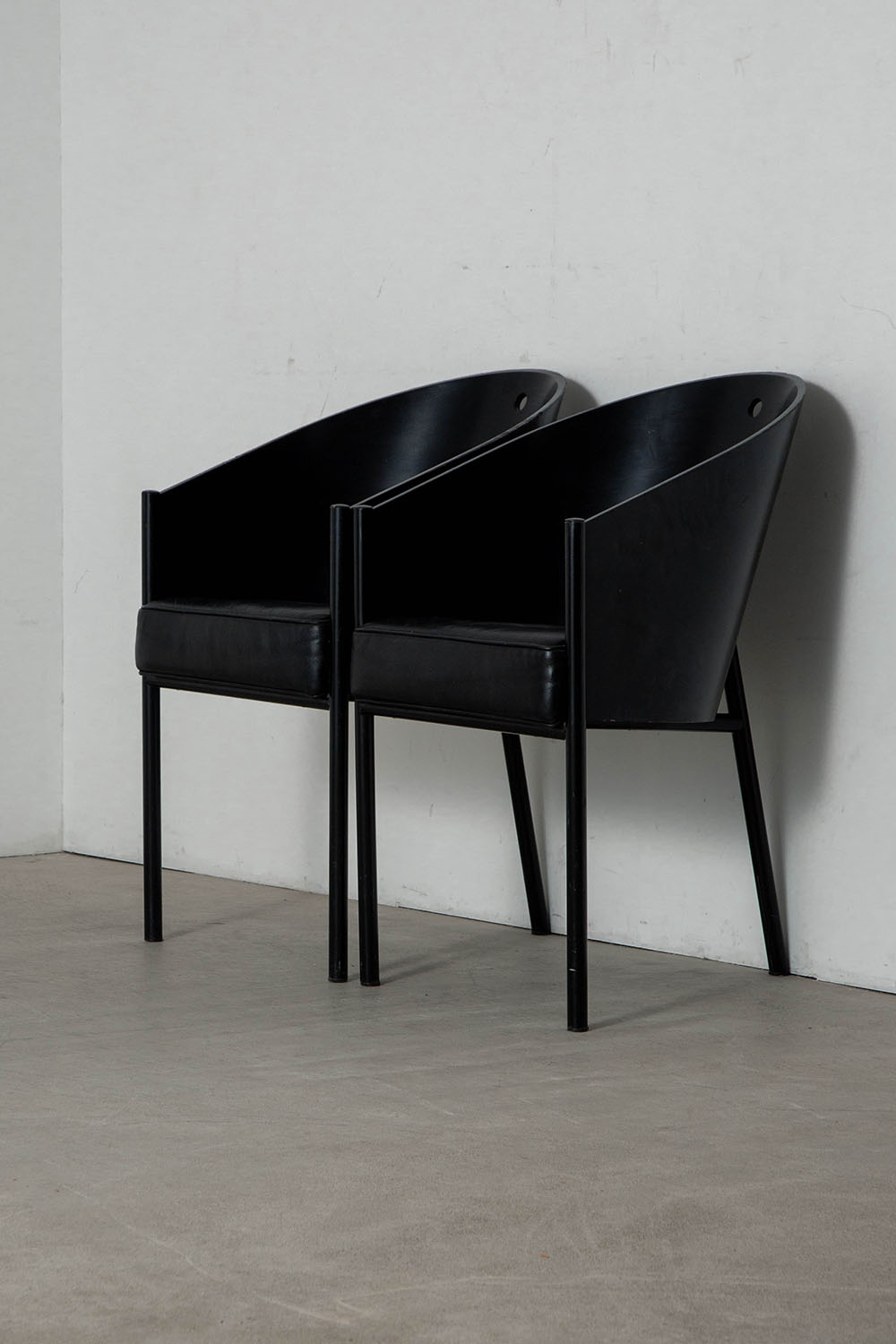 COSTES Chair by Philippe Starck for Driede in Leather and Wood