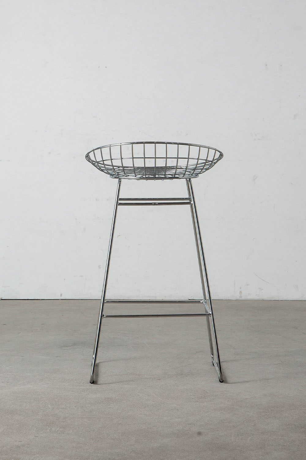 Wire Bar Stool by Cees Braakman for Pastoe in Steel , Chrome