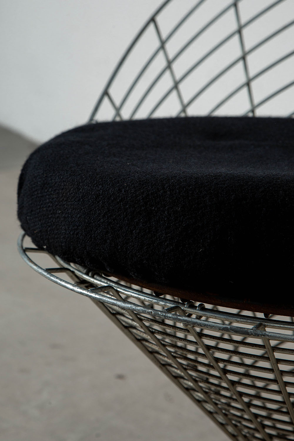 Wire Cone Chair by Verner Panton for Plus-Linje in Steel and Fabric