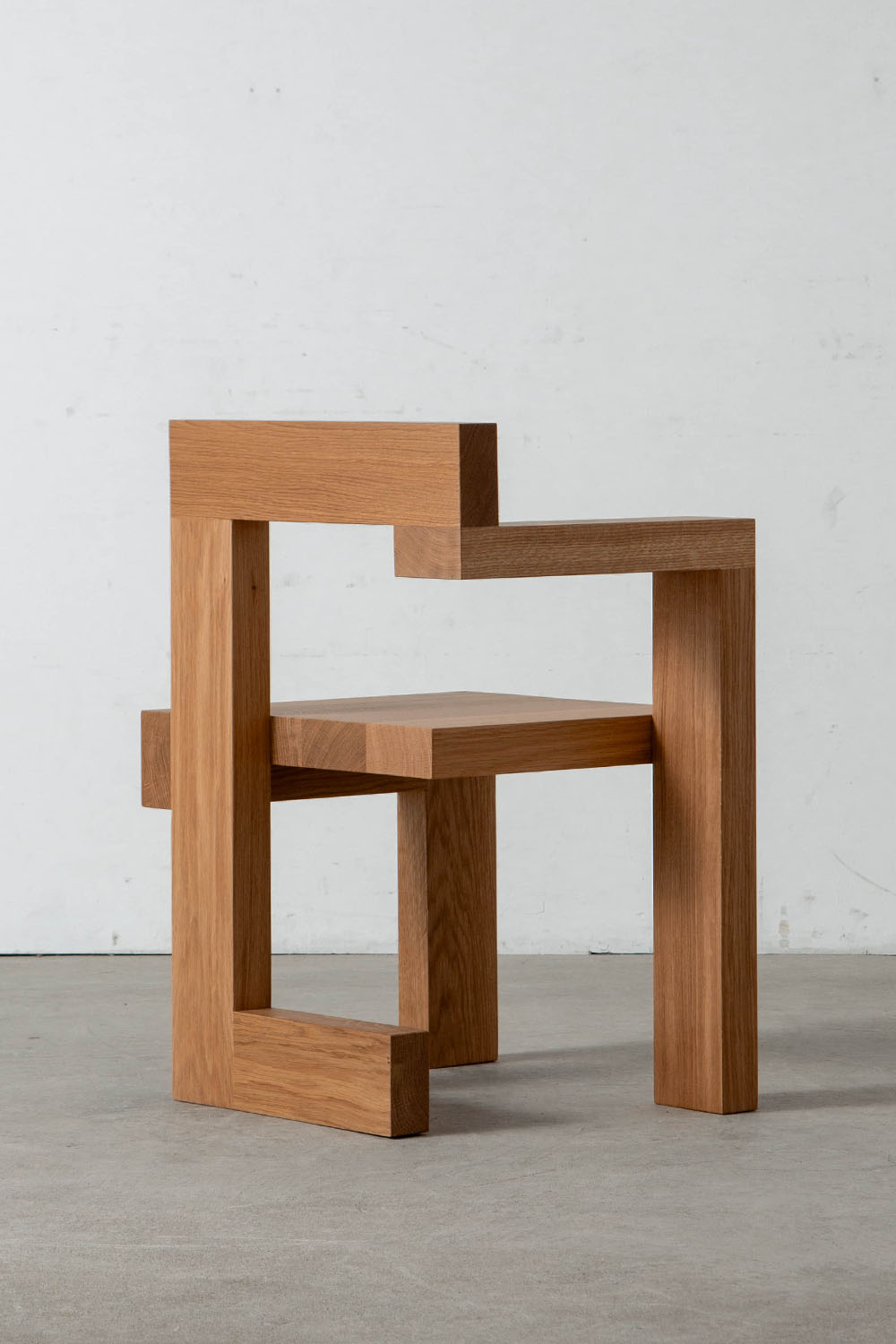 Steltman Chair by Gerrit Thomas Rietveld for Pastoe in Oak