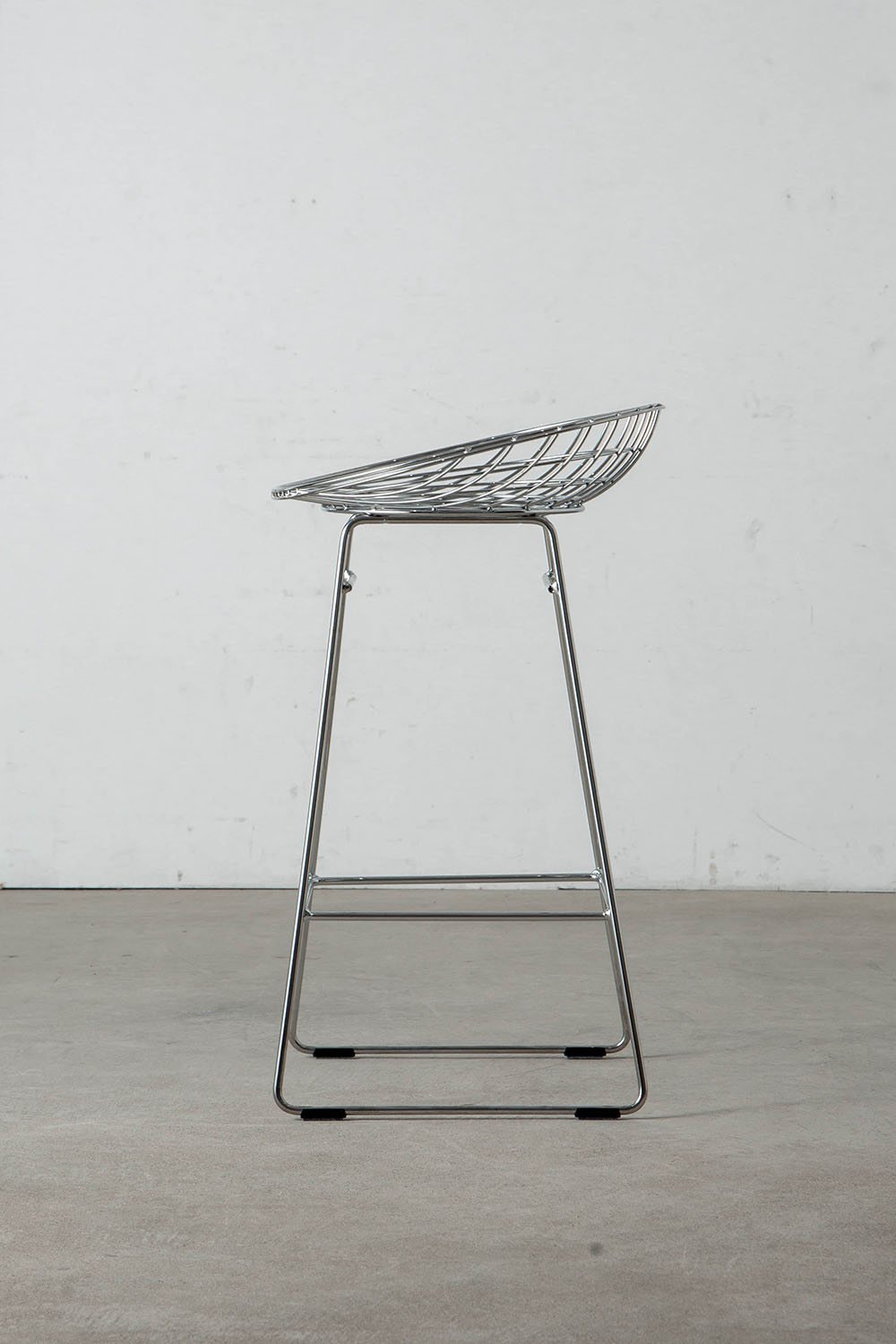 Wire Bar Stool by Cees Braakman for Pastoe in Steel , Chrome