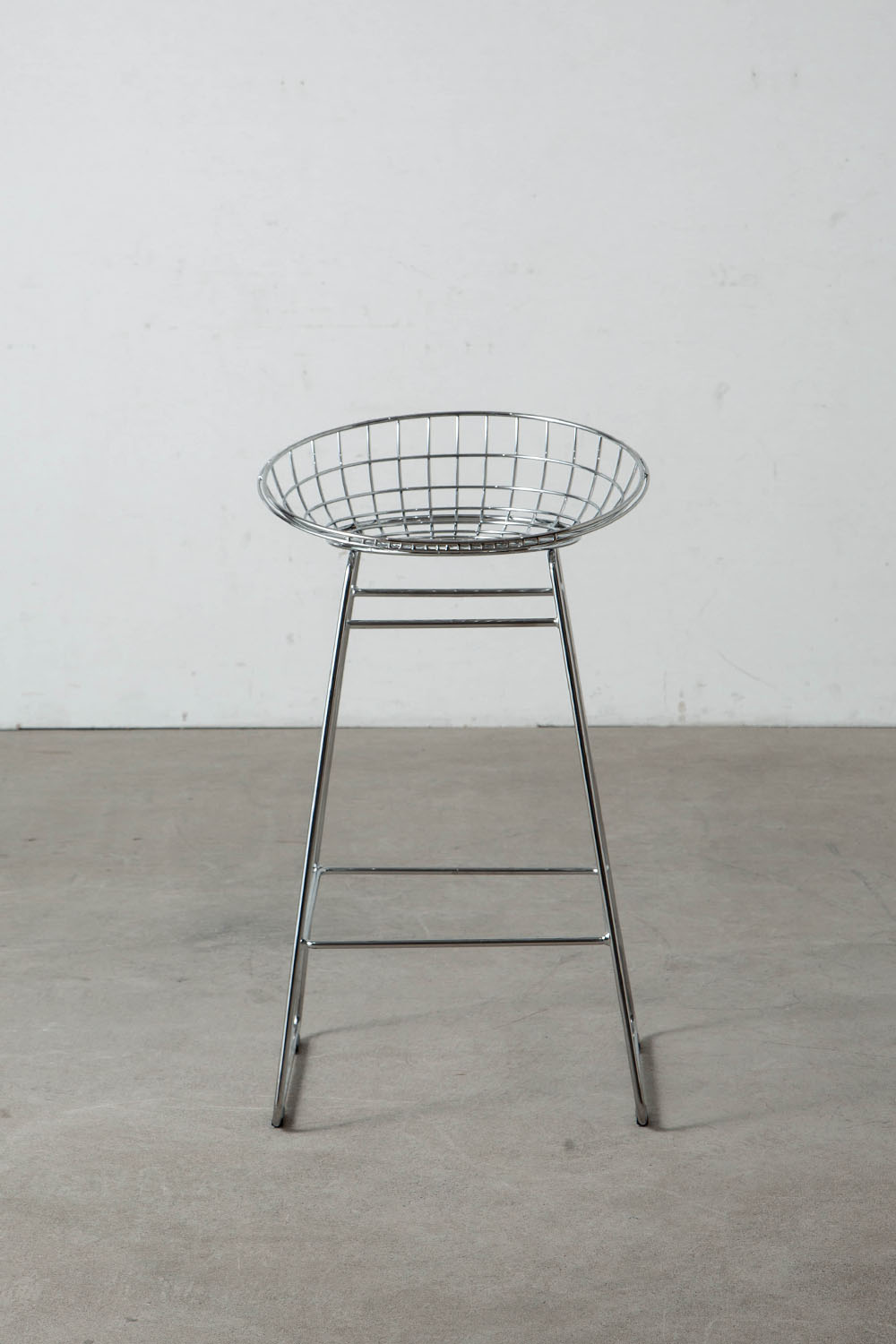 Wire Bar Stool by Cees Braakman for Pastoe in Steel , Chrome