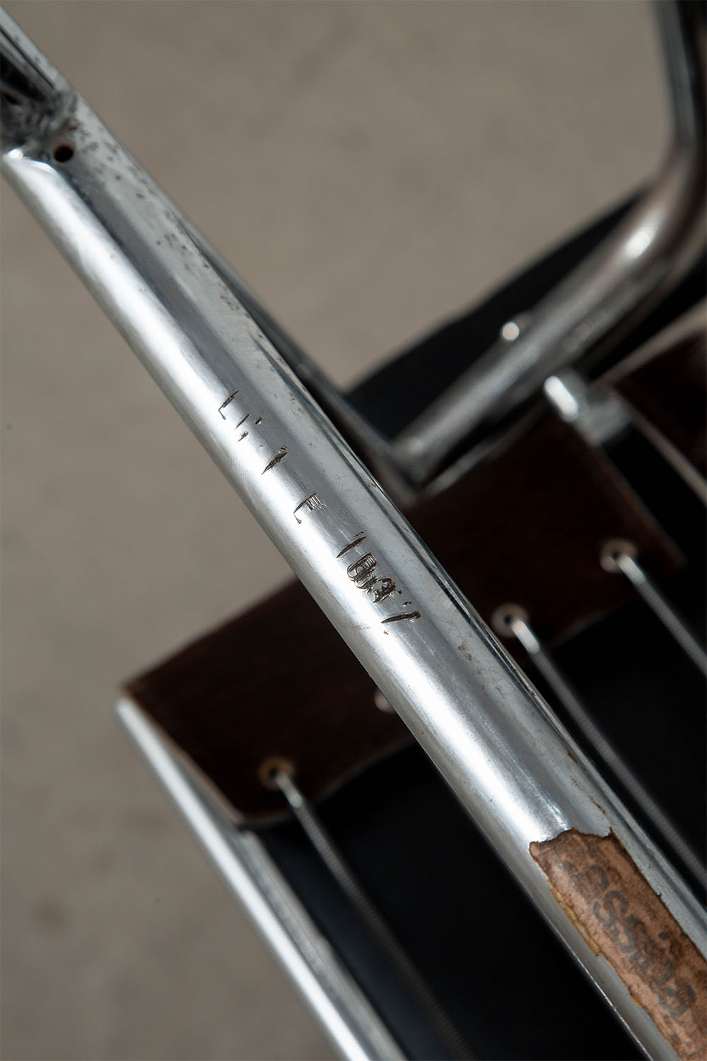 LC1 Chair by Le Corbusier , Charlotte Perriand , Pierre Jeanneret for Cassina in Calf Hair Leather and Chrome