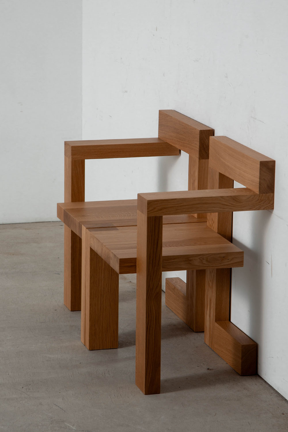 Steltman Chair by Gerrit Thomas Rietveld for Pastoe in Oak