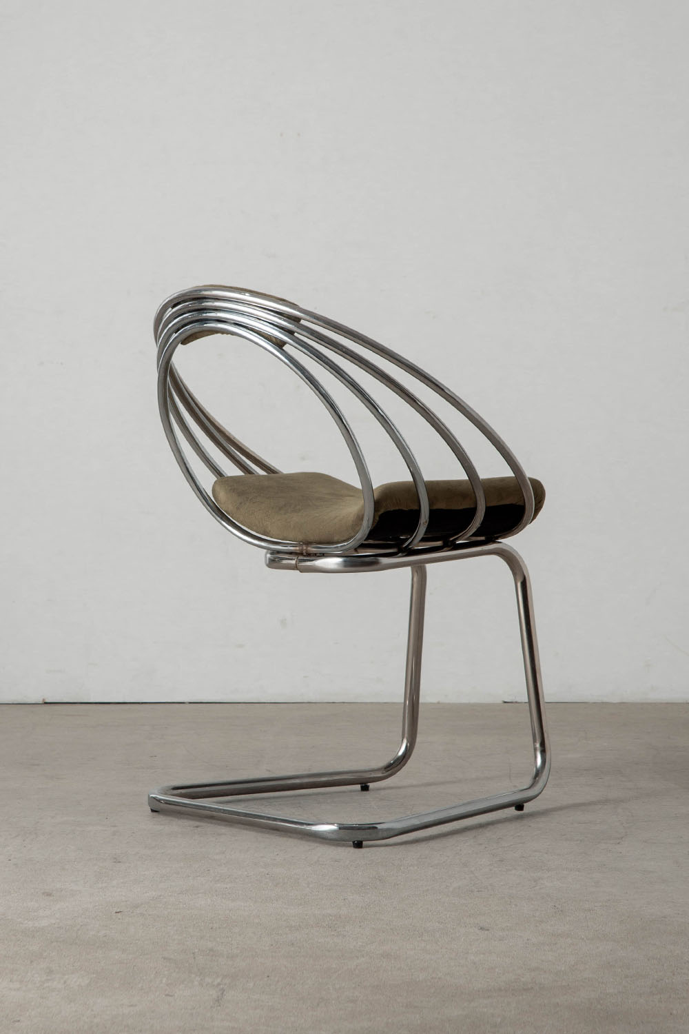 Dining Chair in Fabric and Chrome