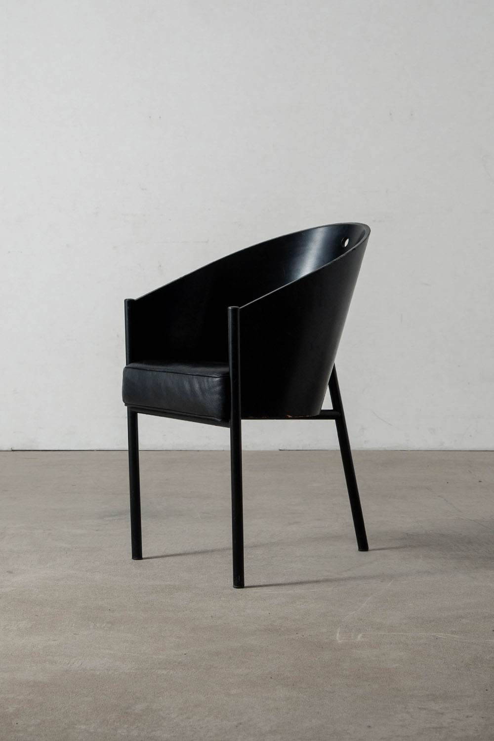 COSTES Chair by Philippe Starck for Driede in Leather and Wood