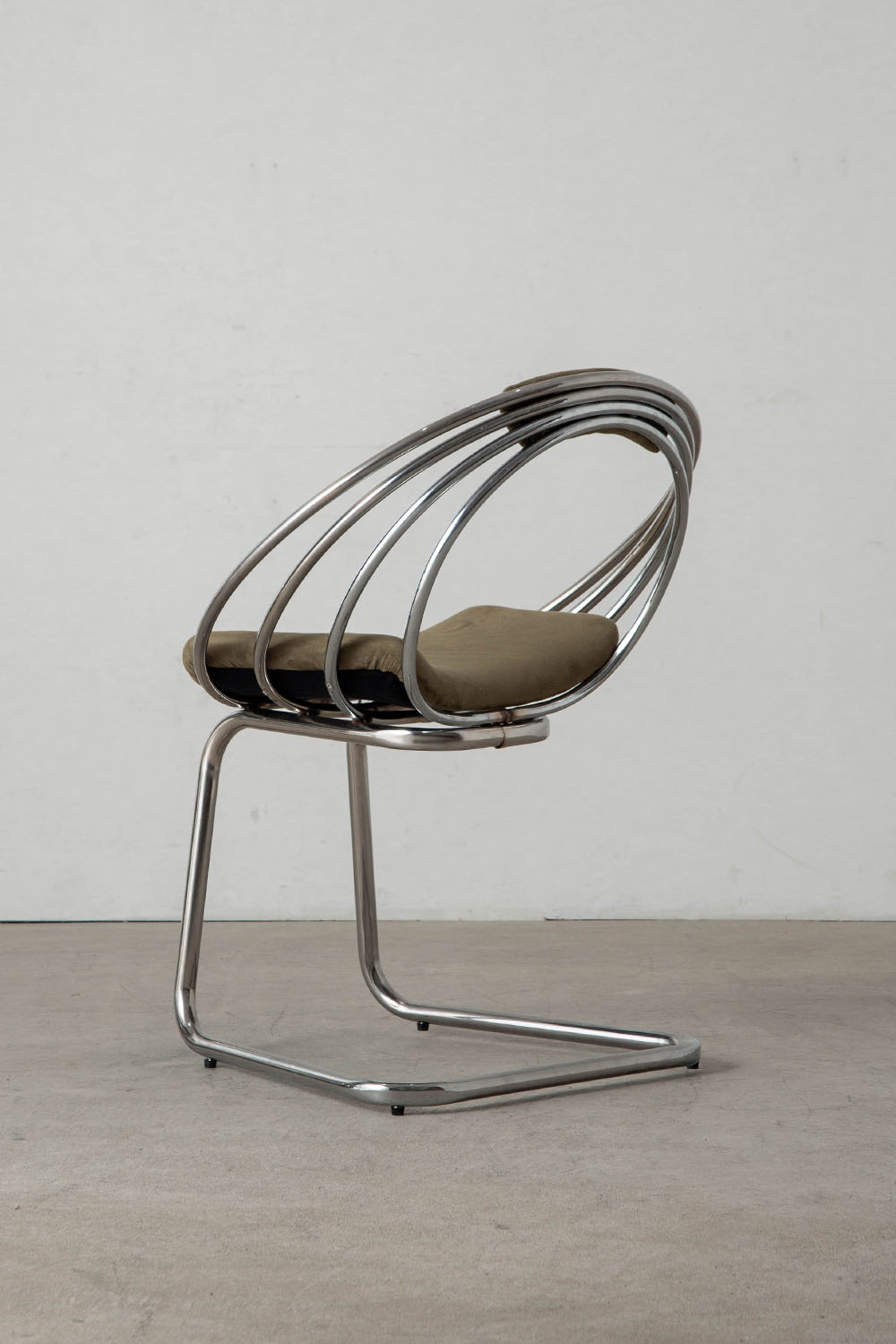 Dining Chair in Fabric and Chrome