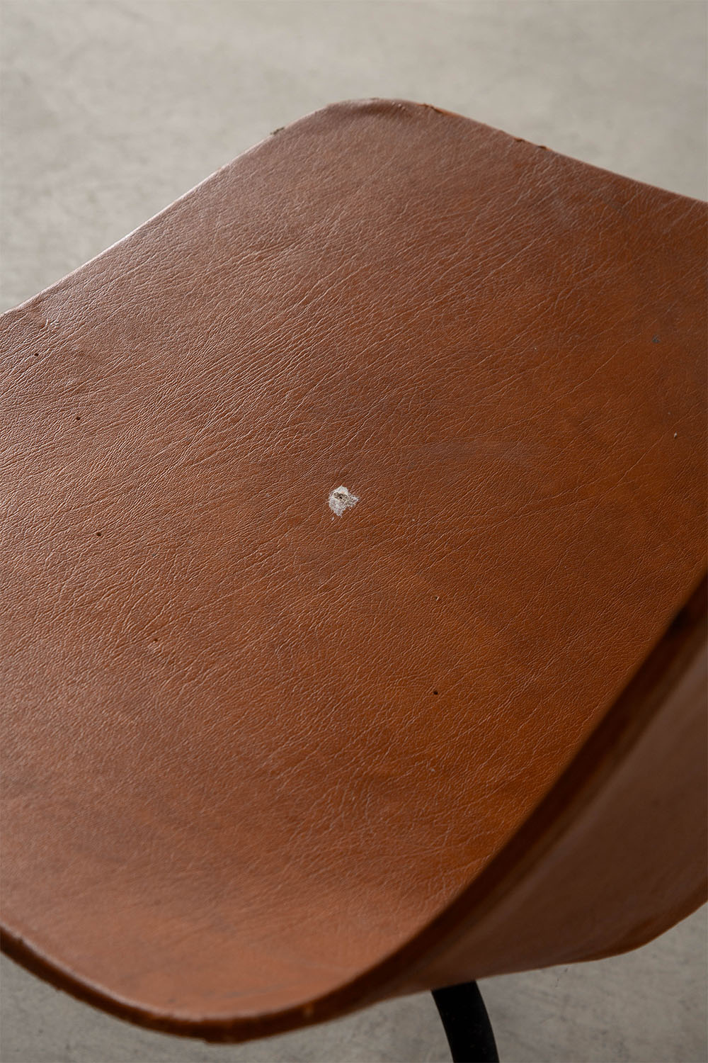 Amsterdam Chair by Pierre Guariche for Stainer in Leather and Steel