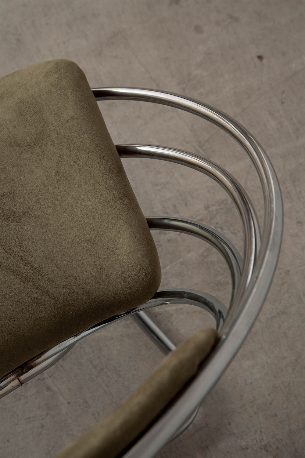 Dining Chair in Fabric and Chrome