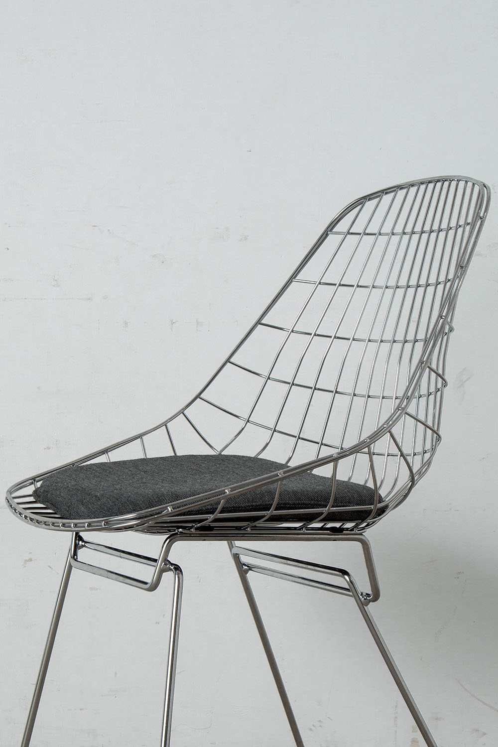 SM05 Wire Dining Chair by Cees Braakman for Pastoe in Steel , Chrome