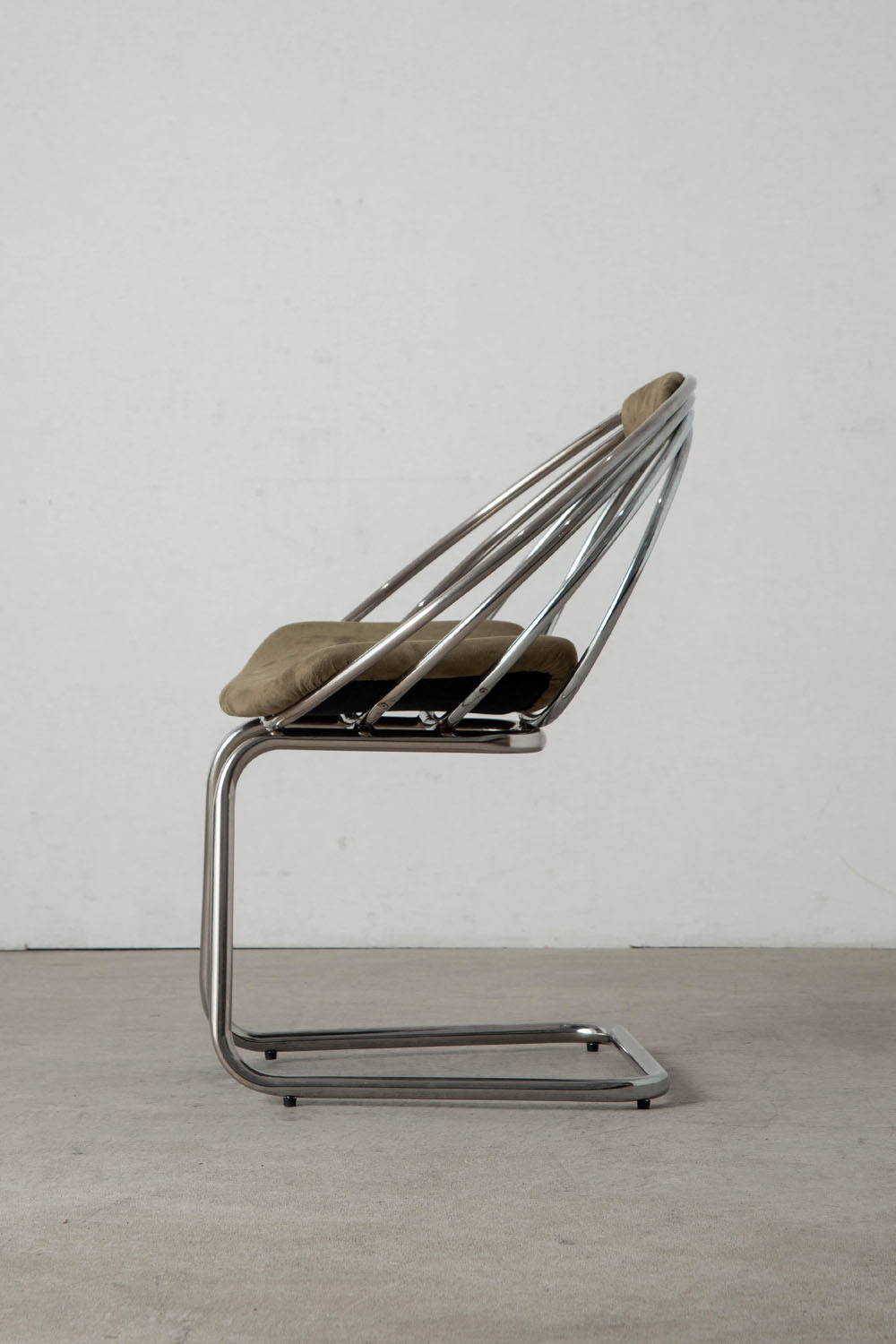 Dining Chair in Fabric and Chrome