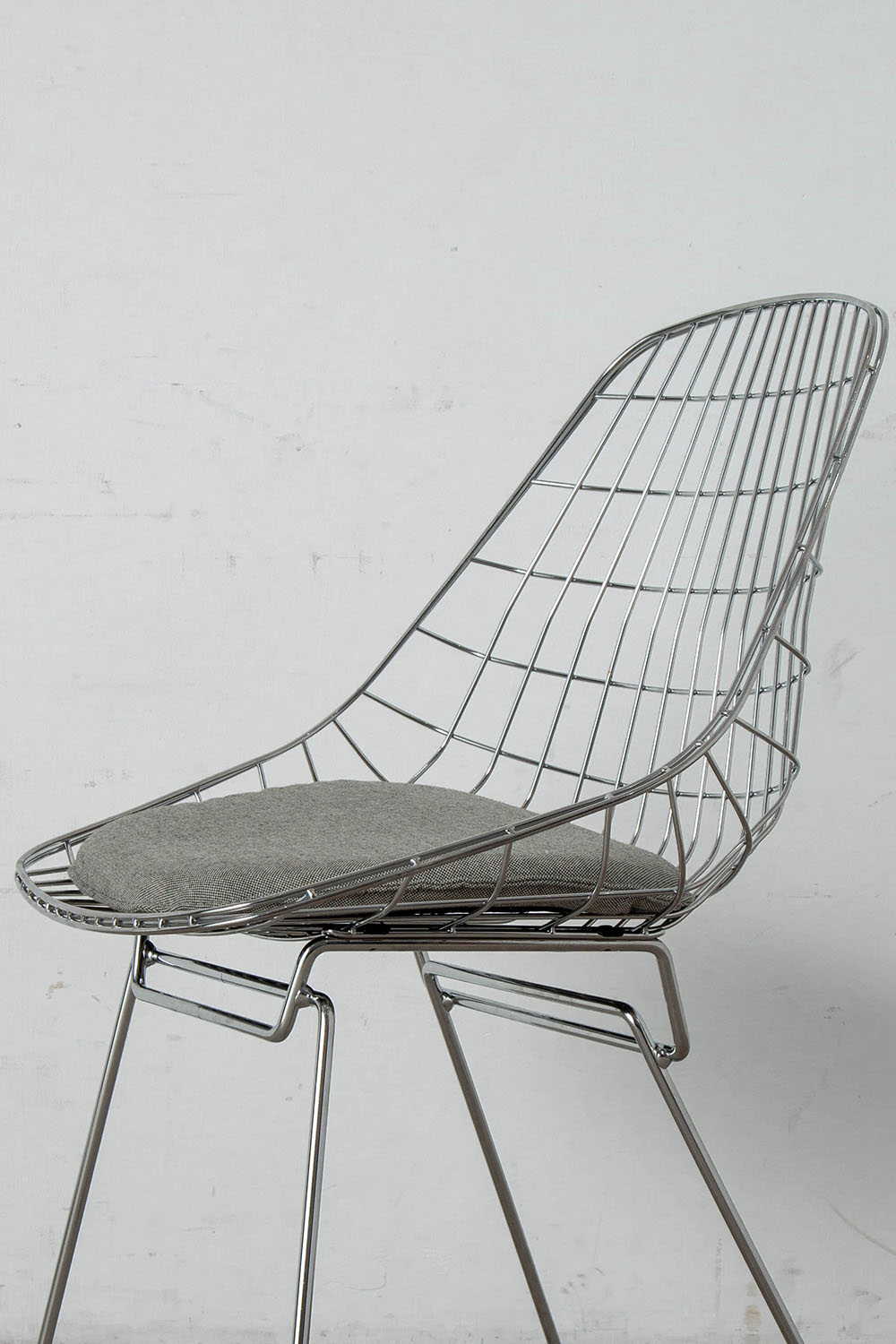 SM05 Wire Dining Chair by Cees Braakman for Pastoe in Steel , Chrome