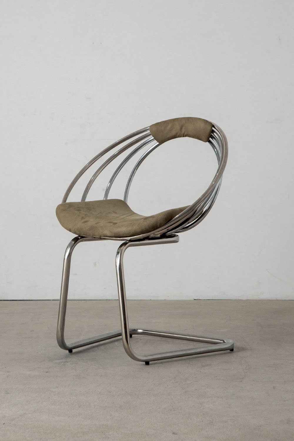 Dining Chair in Fabric and Chrome