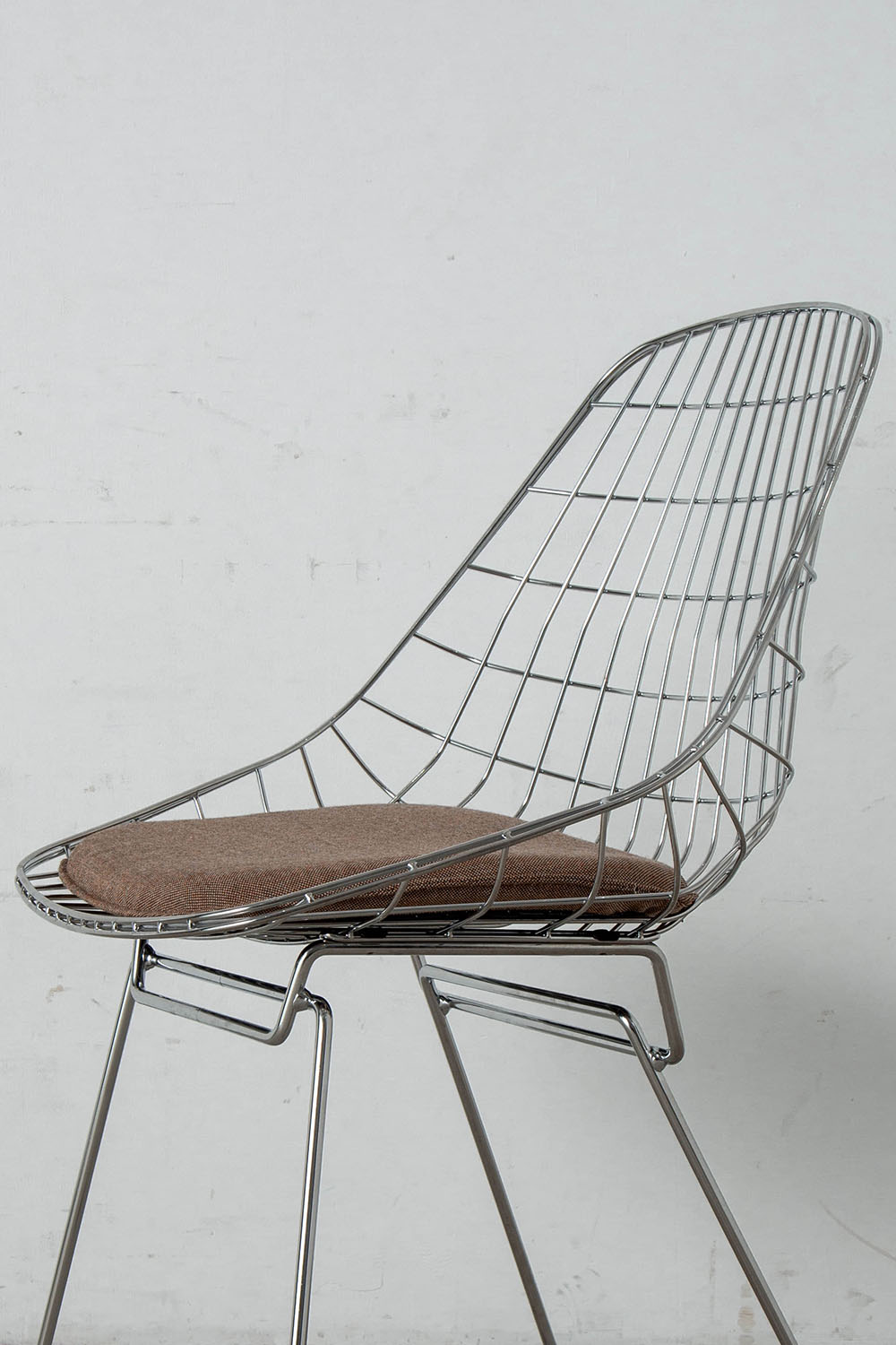 SM05 Wire Dining Chair by Cees Braakman for Pastoe in Steel , Chrome