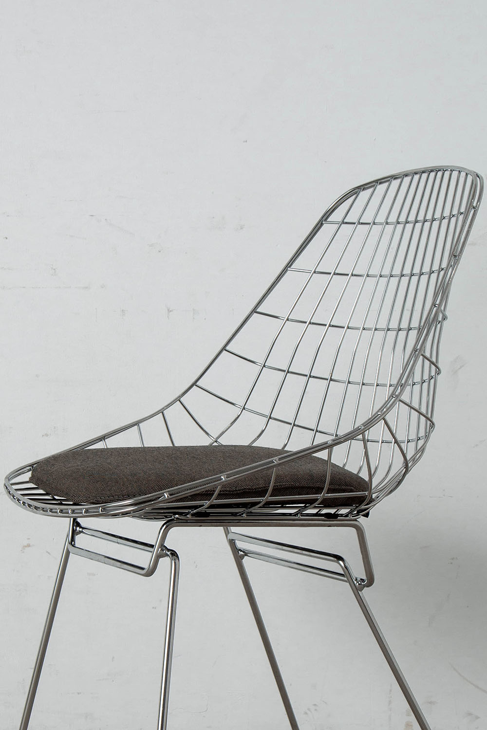 SM05 Wire Dining Chair by Cees Braakman for Pastoe in Steel , Chrome