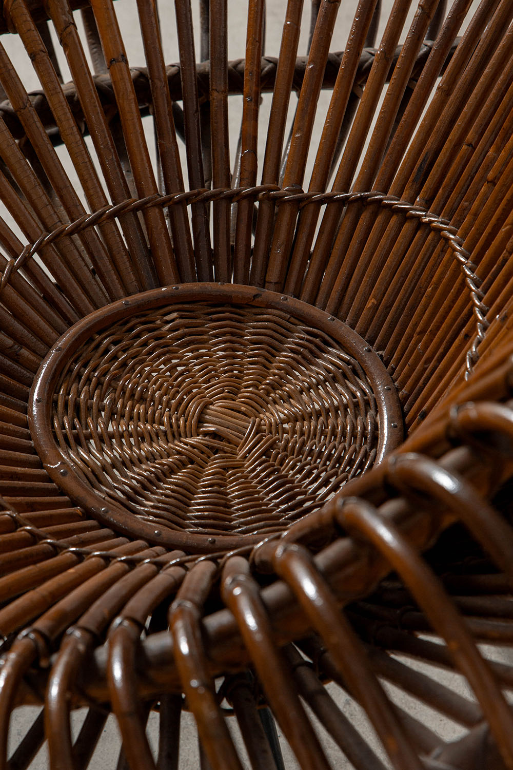 Lounge Chair by Janine Abraham & Dirk Jan Rol in Rattan and Steel