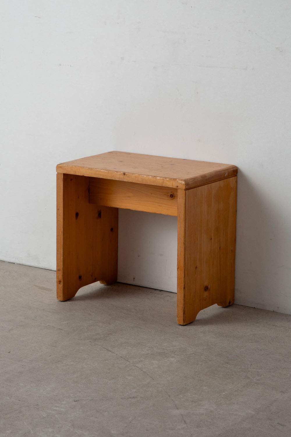 Stool by Charlotte Perriand for Les Arcs in Pine