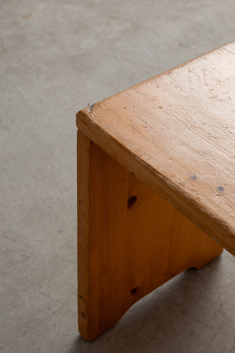 Stool by Charlotte Perriand for Les Arcs in Pine