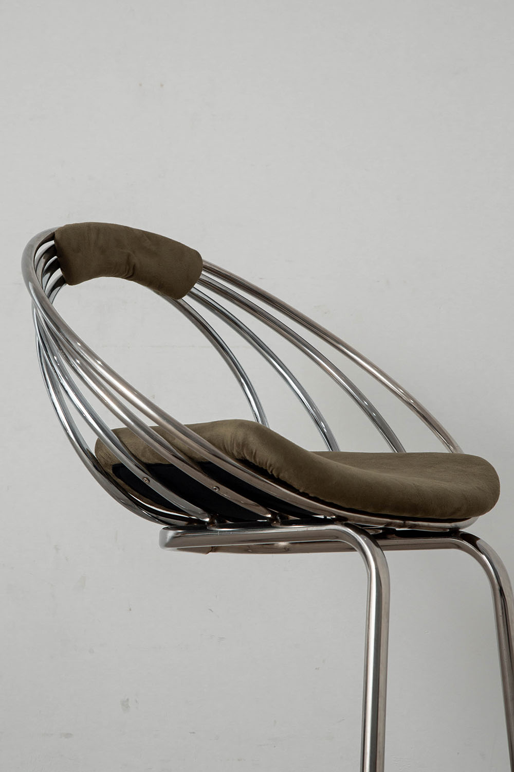 Dining Chair in Fabric and Chrome