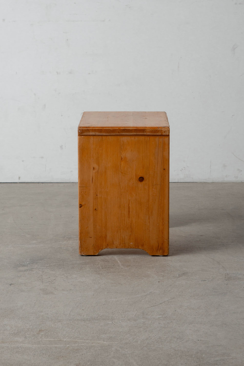 Stool by Charlotte Perriand for Les Arcs in Pine