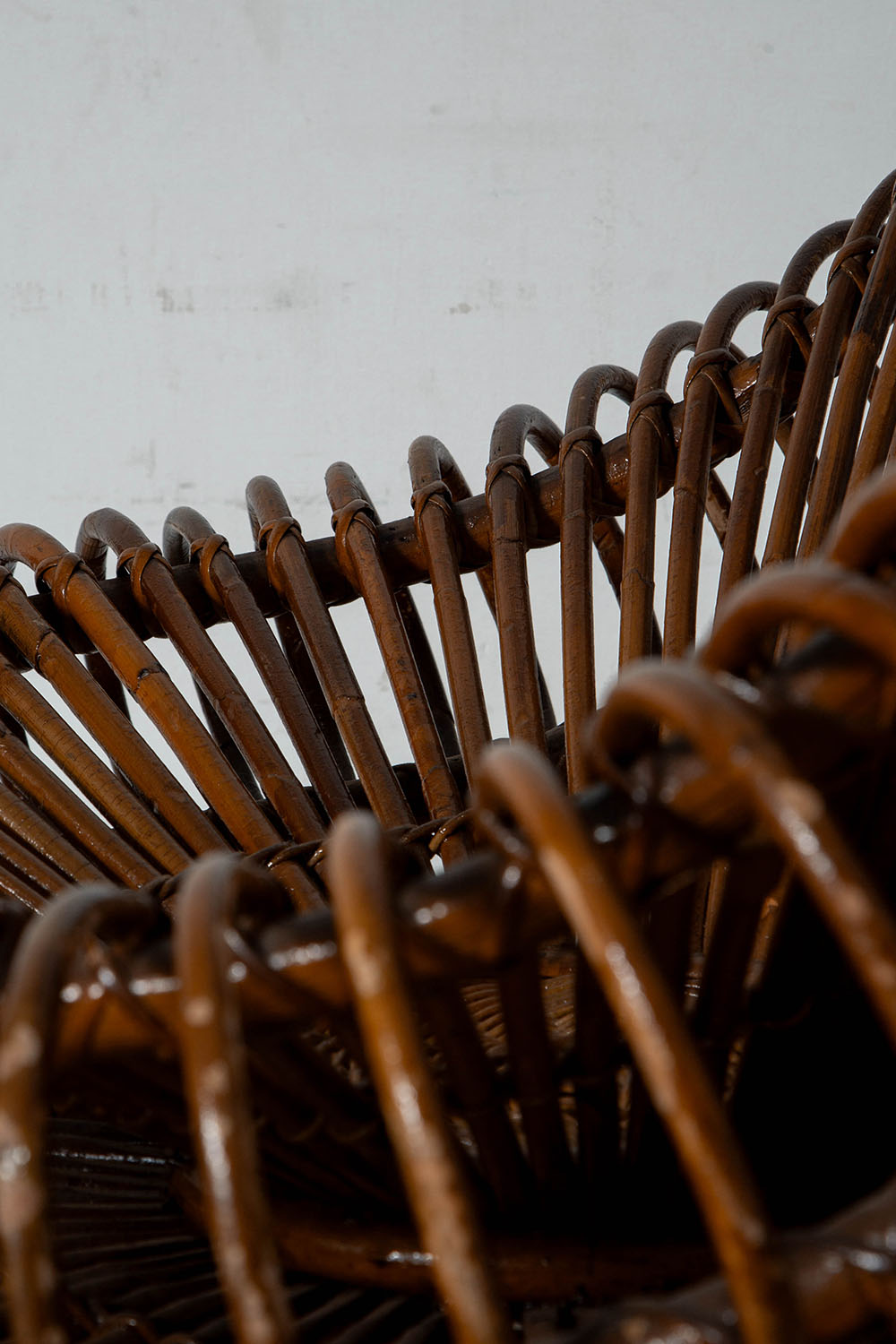 Lounge Chair by Janine Abraham & Dirk Jan Rol in Rattan and Steel
