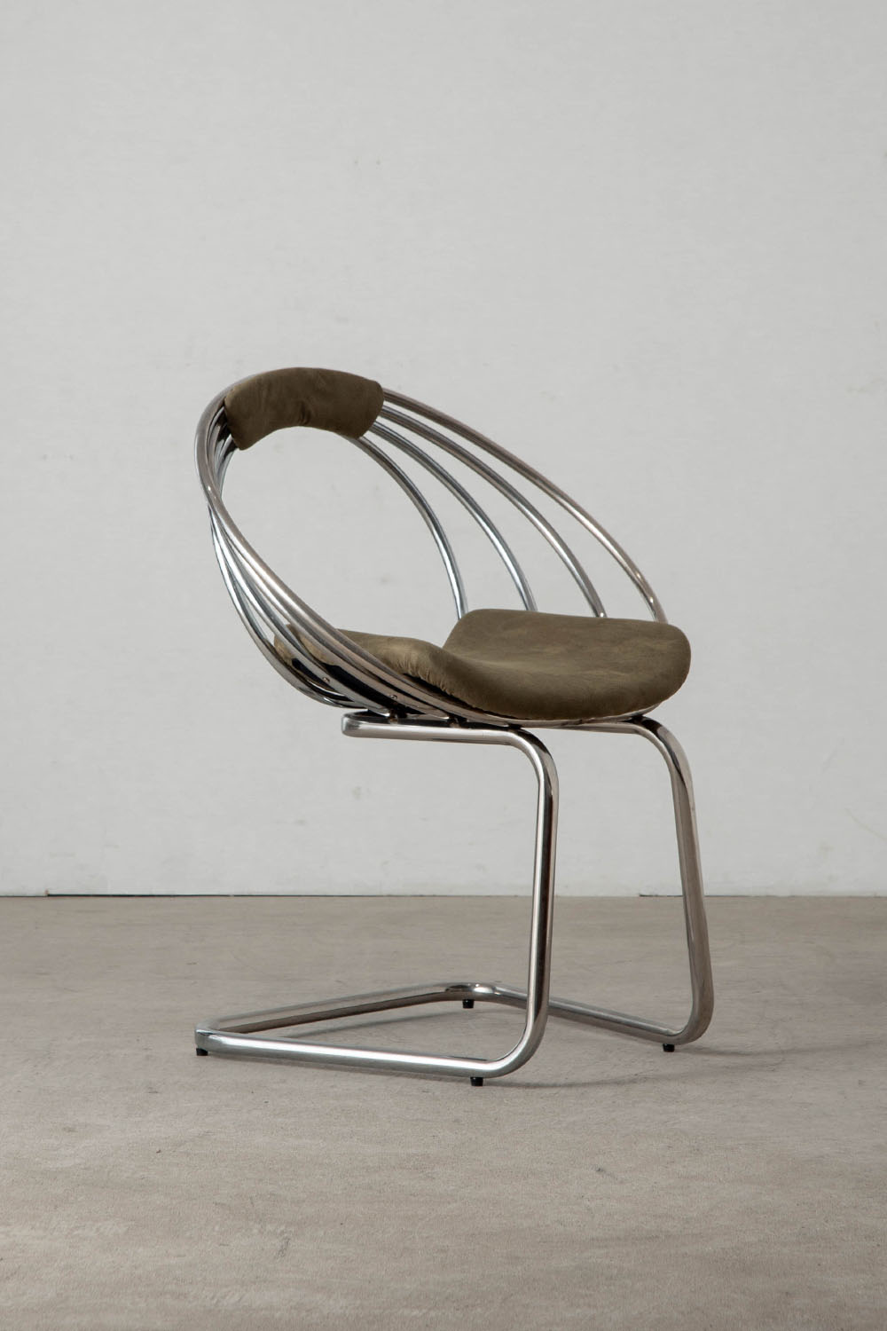 Dining Chair in Fabric and Chrome