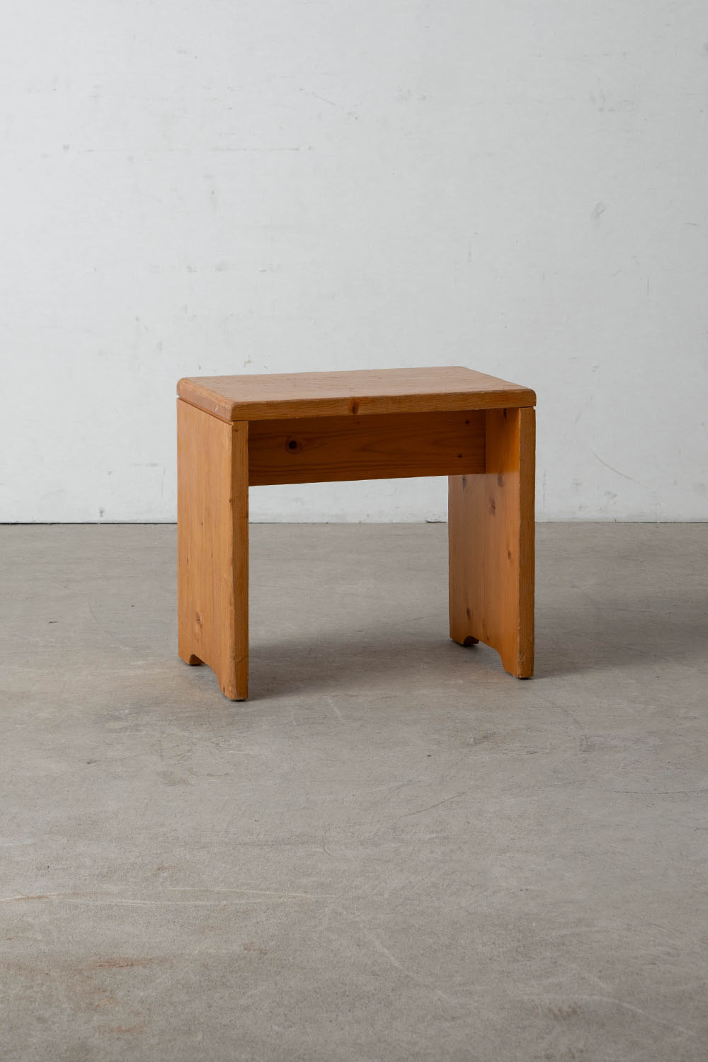 Stool by Charlotte Perriand for Les Arcs in Pine