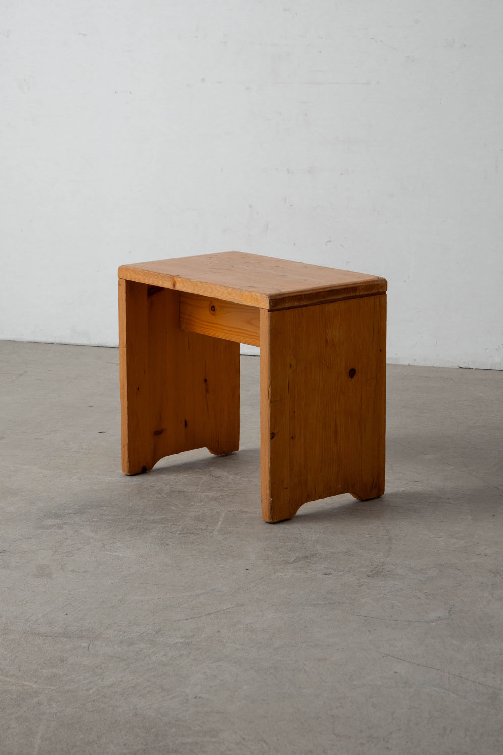 Stool by Charlotte Perriand for Les Arcs in Pine