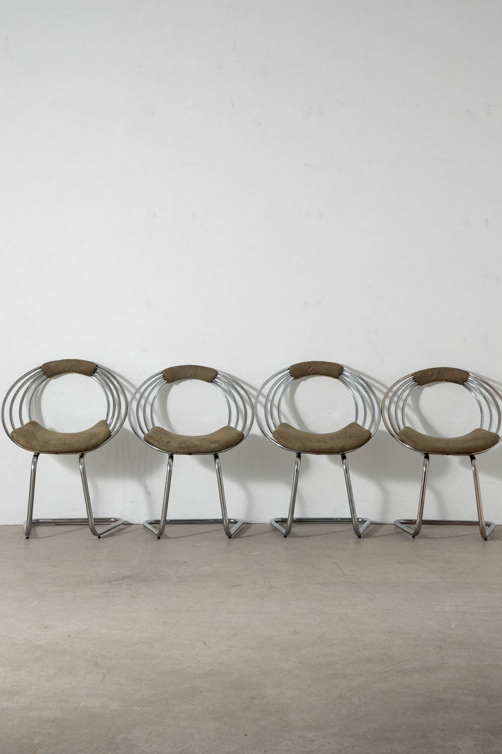 Dining Chair in Fabric and Chrome