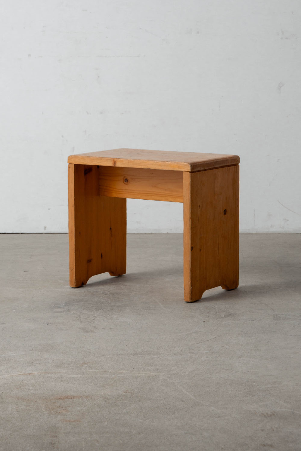 Stool by Charlotte Perriand for Les Arcs in Pine