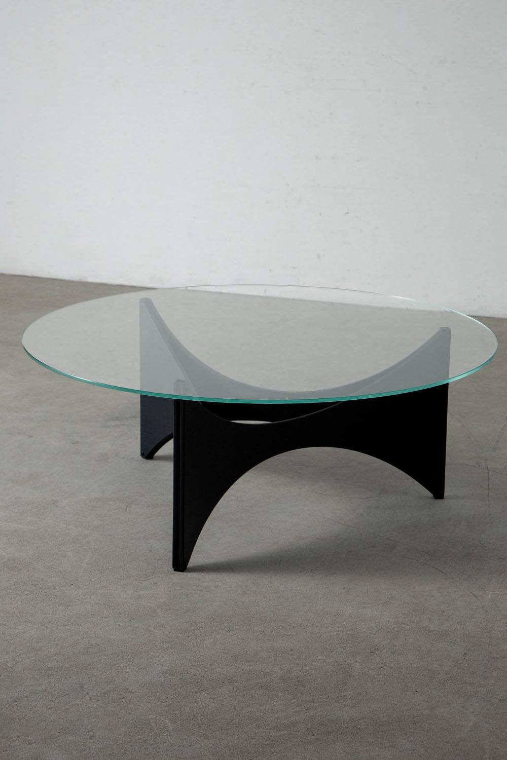 TZ 75 Coffee Table by Werner Blaser for Pastoe in Glass and Beech , Oak