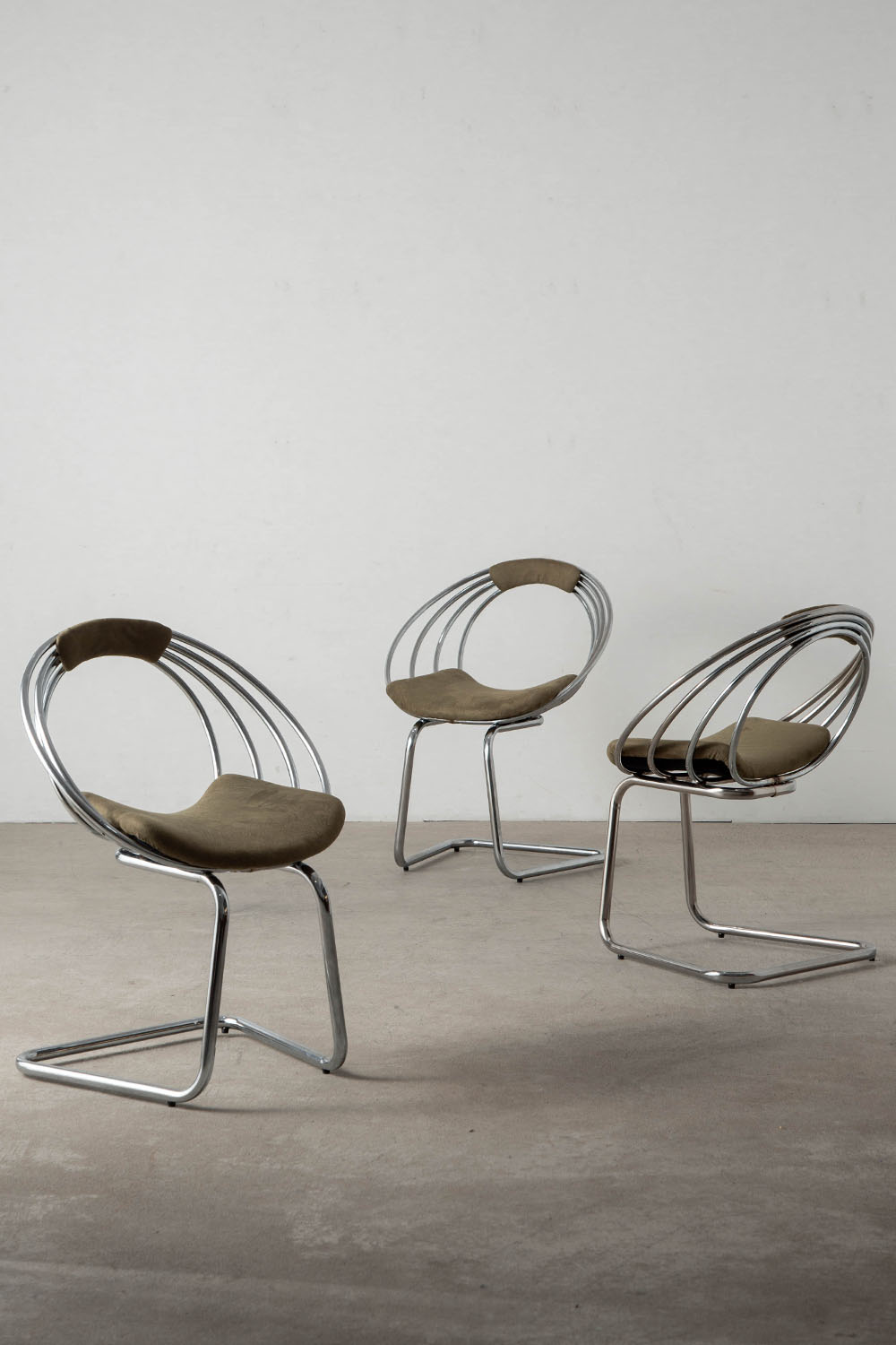 Dining Chair in Fabric and Chrome