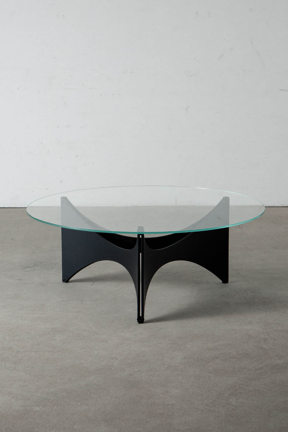 TZ 75 Coffee Table by Werner Blaser for Pastoe in Glass and Beech , Oak